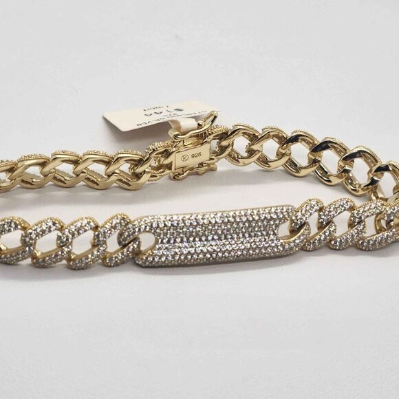 Brand New   Sterling Silver 925 cuban link style Bracelet - Picture 2 of 4